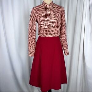 Fred Rothschild of California Vintage 60s 70s Hostess Dress Sz 8 Tie Neck READ